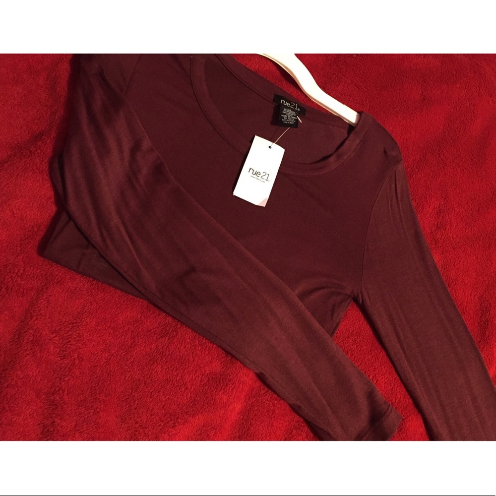 Rue21 Maroon Long Sleeve Shirt
